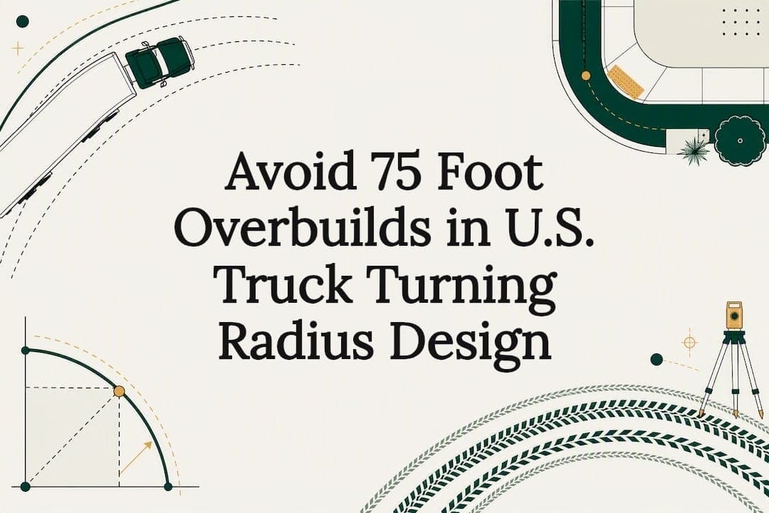 Avoid 75 Foot Overbuilds in U.S. Truck Turning Radius Design