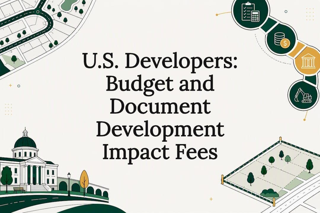 U.S. Developers: Budget and Document Development Impact Fees