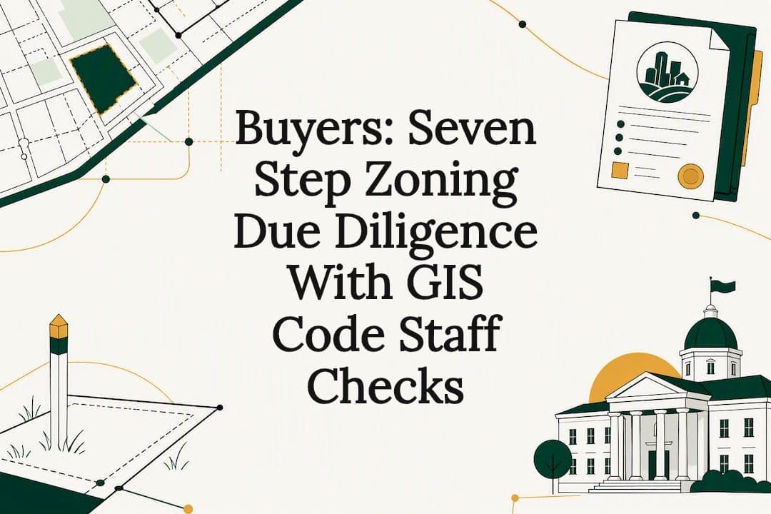 Buyers: Seven Step Zoning Due Diligence With GIS Code Staff Checks