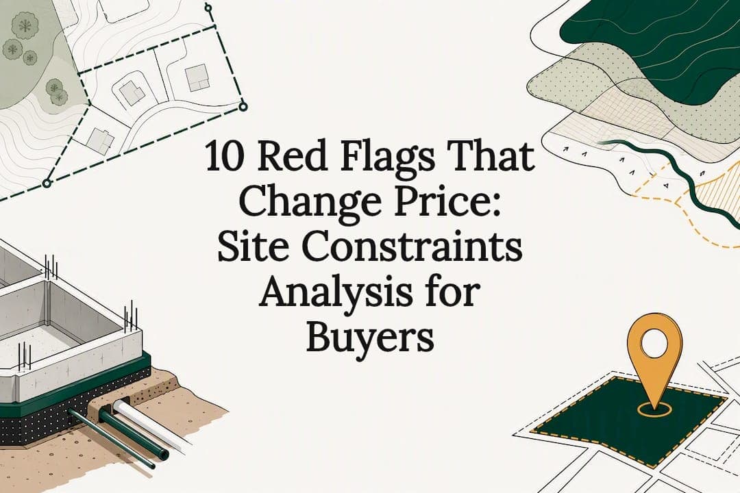 10 Red Flags That Change Price: Site Constraints Analysis for Buyers
