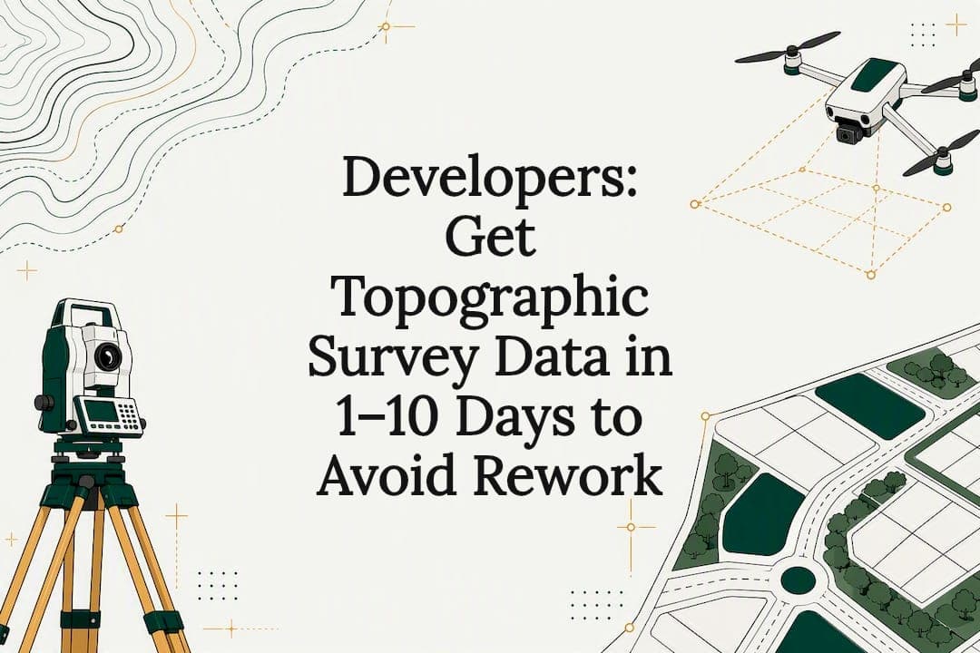 Developers: Get Topographic Survey Data in 1–10 Days to Avoid Rework