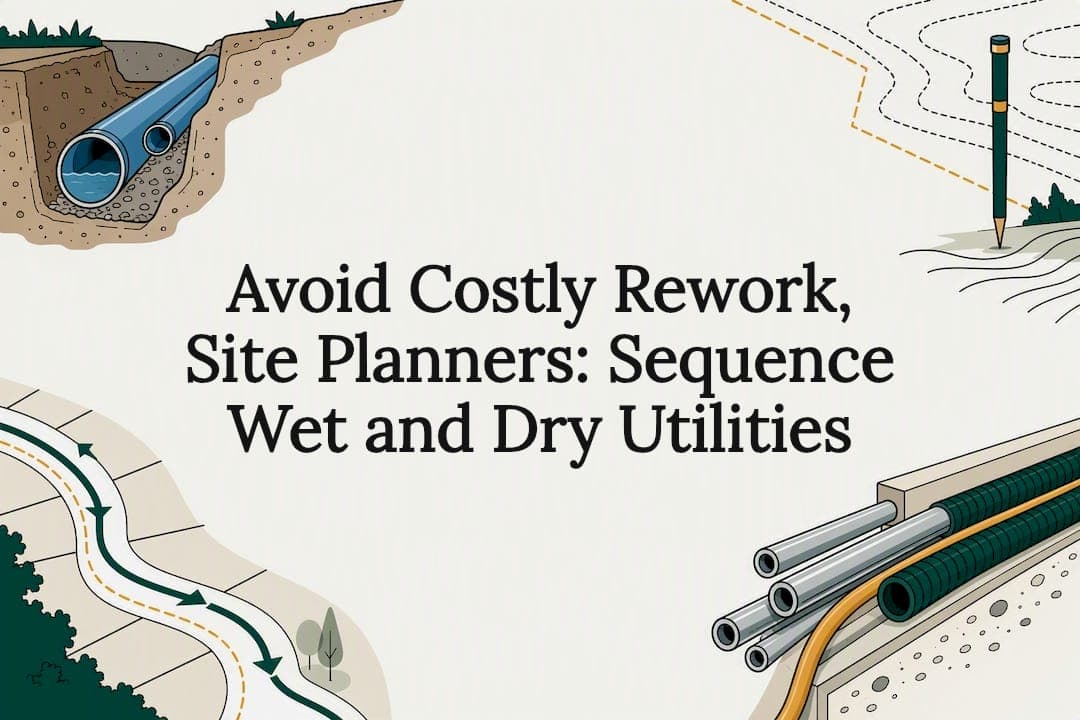 Avoid Costly Rework, Site Planners: Sequence Wet and Dry Utilities