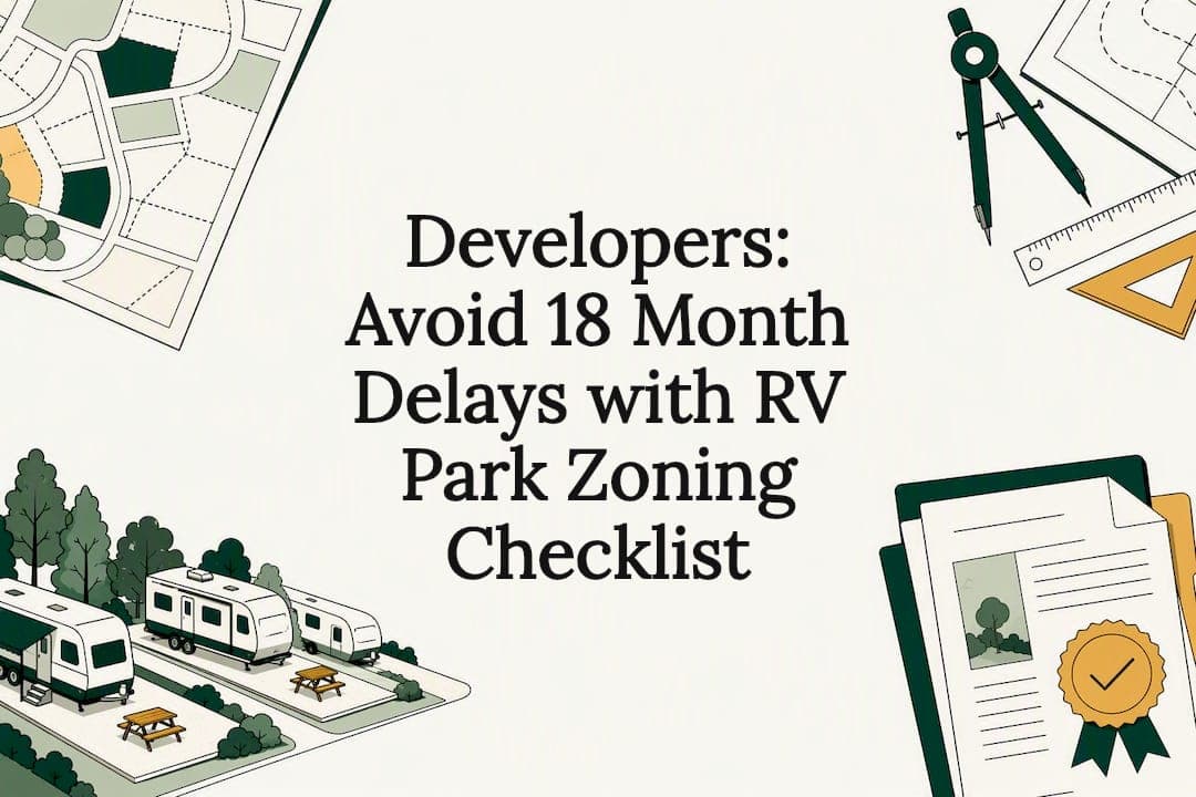 Developers: Avoid 18 Month Delays with RV Park Zoning Checklist