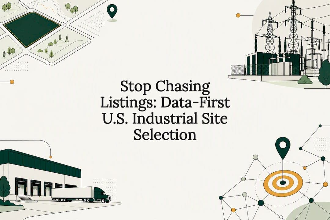 Stop Chasing Listings: Data-First U.S. Industrial Site Selection