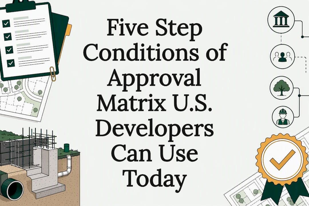 Five Step Conditions of Approval Matrix U.S. Developers Can Use Today