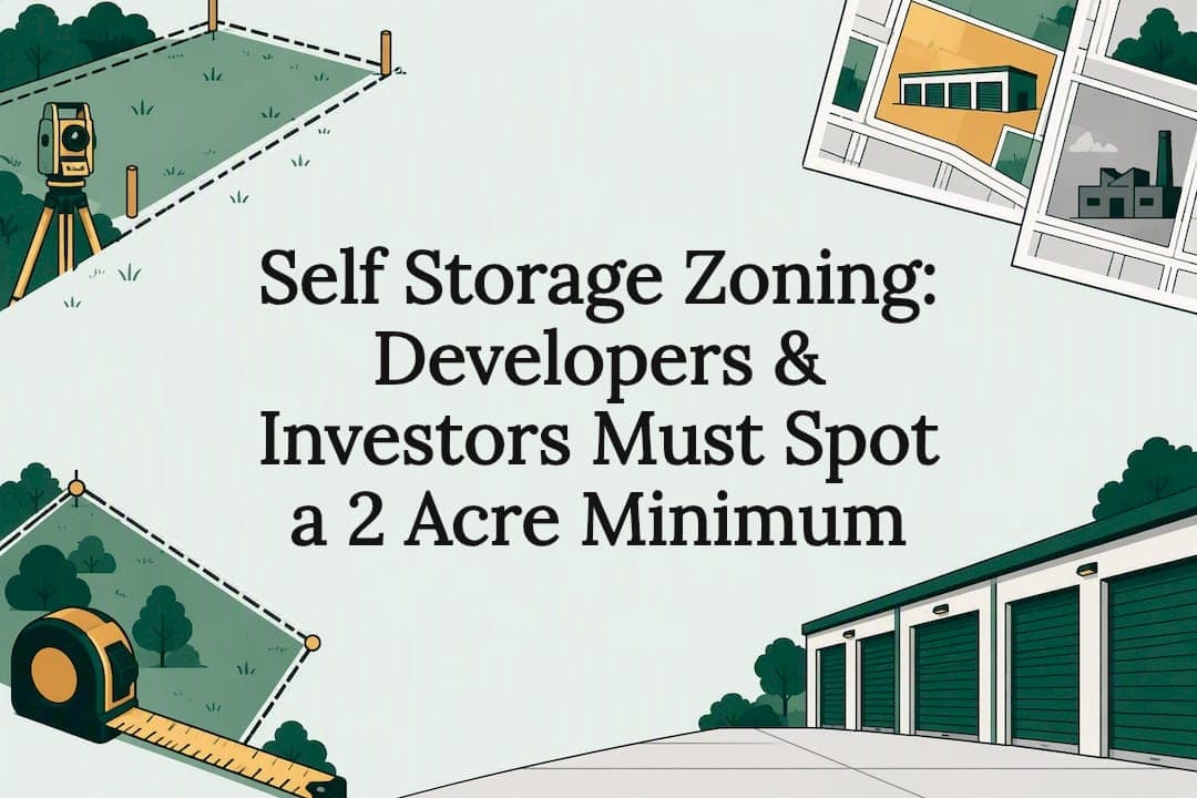 Self Storage Zoning: Developers & Investors Must Spot a 2 Acre Minimum