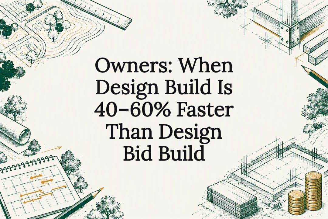 Owners: When Design Build Is 40–60% Faster Than Design Bid Build