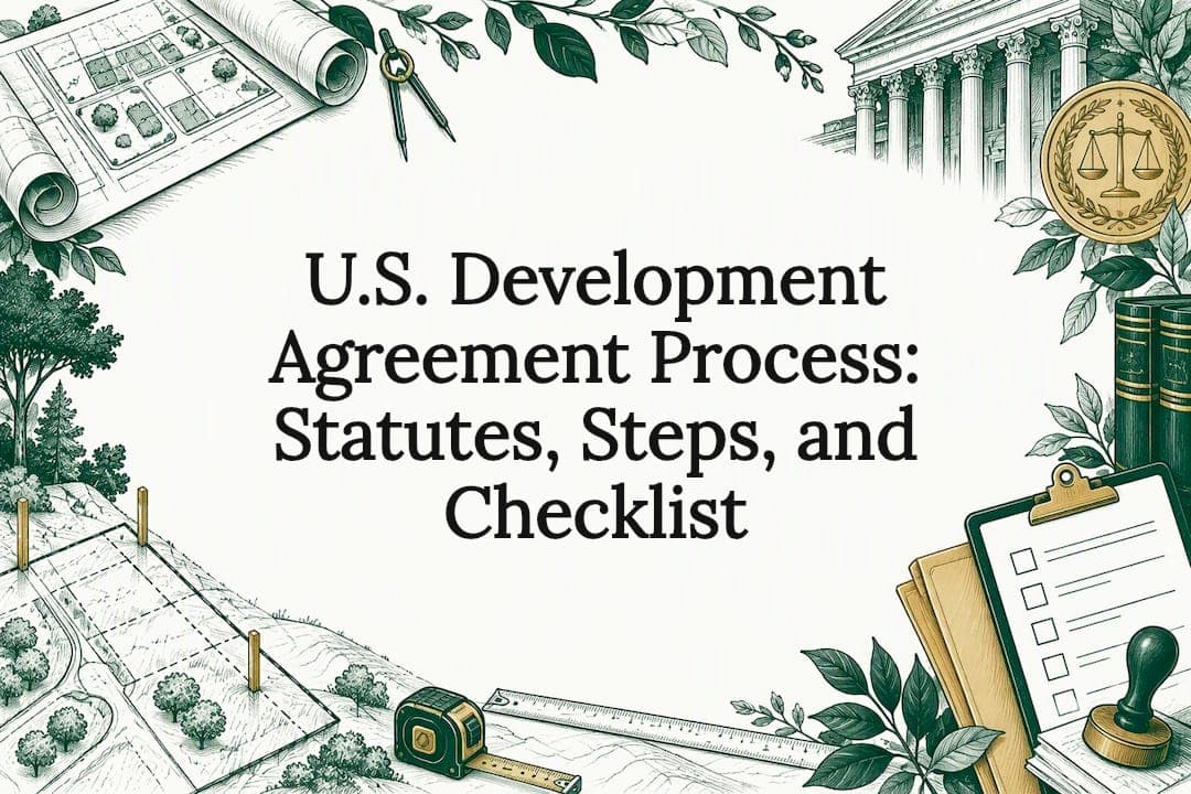 U.S. Development Agreement Process: Statutes, Steps, and Checklist