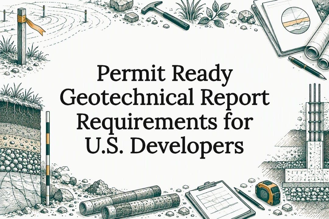 Permit Ready Geotechnical Report Requirements for U.S. Developers