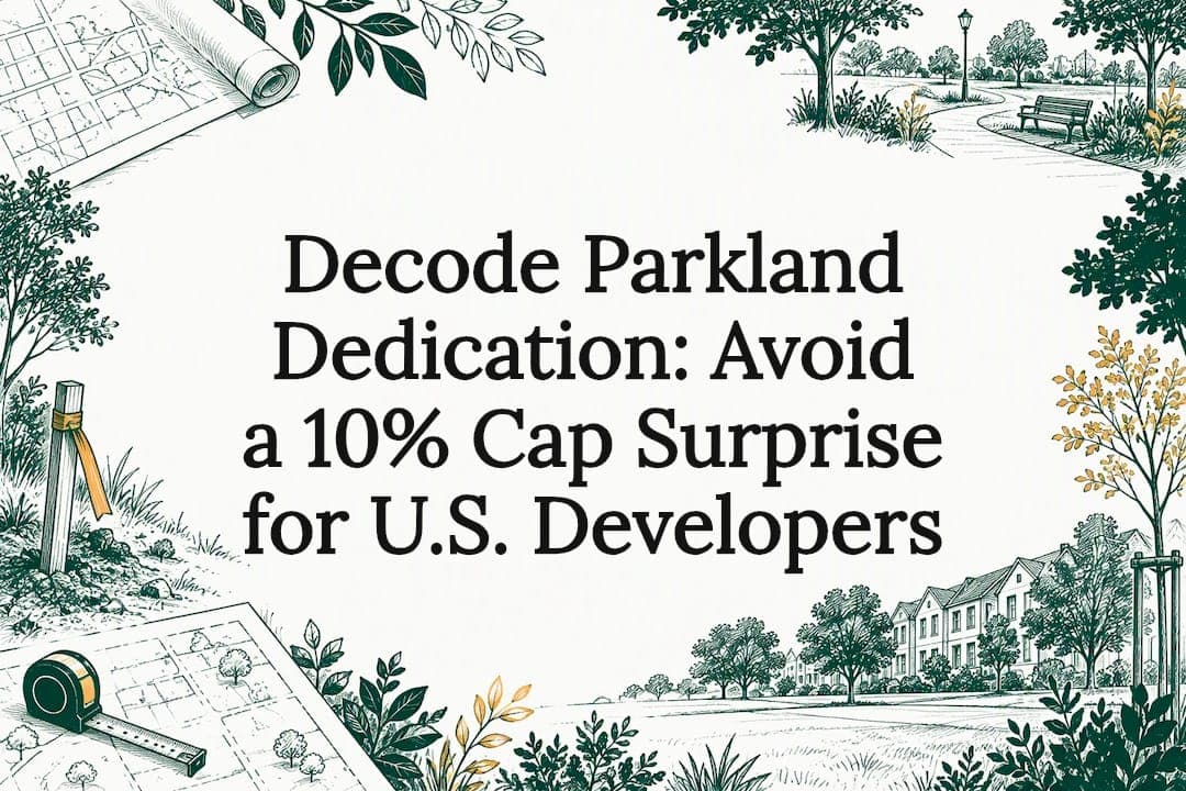 Decode Parkland Dedication: Avoid a 10% Cap Surprise for U.S. Developers