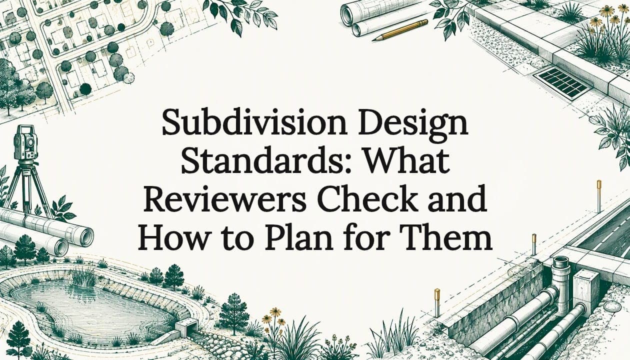 Subdivision Design Standards: What Reviewers Check and How to Plan for Them